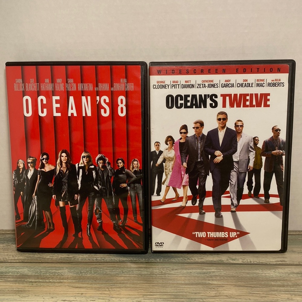 Ocean's 8 & Ocean’s 12 DVD - VERY GOOD